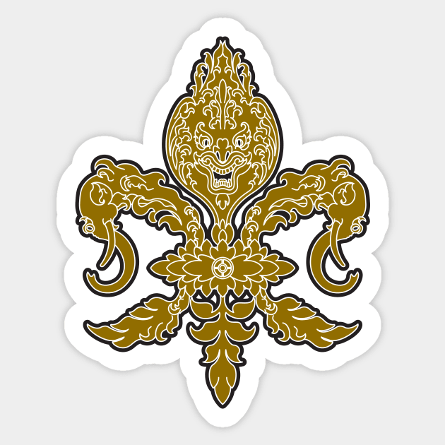 Kampuchea WHO DAT Nation Sticker by PeregrinusCreative